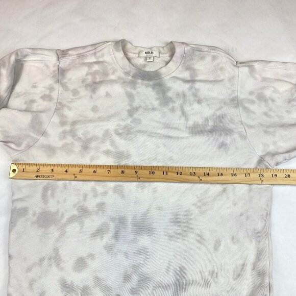Agolde Sweatshirt Women's Small Thora 3/4 Balloon Sleeve Crewneck - Picture 10 of 13